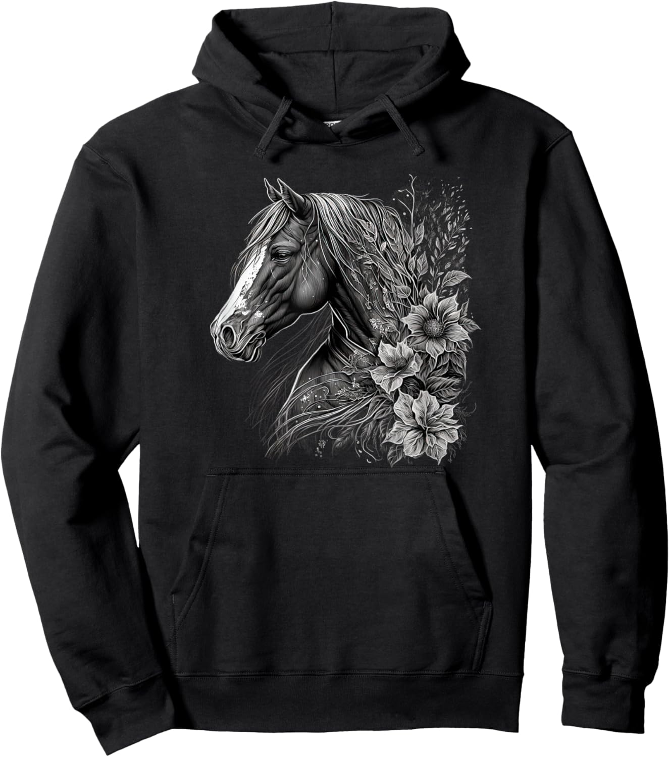 Horse Women kids Girls Riding Horse Lover Hoodie - Hoodie | Black