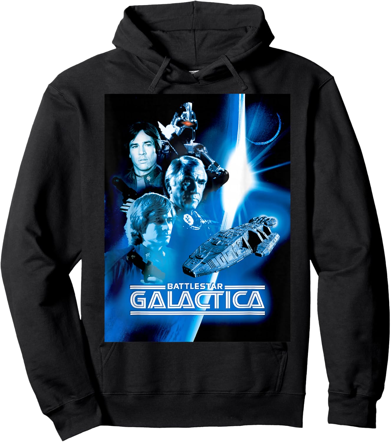 Battlestar Galactica Blue Hue Classic Poster Hoodie - Hoodie | Black