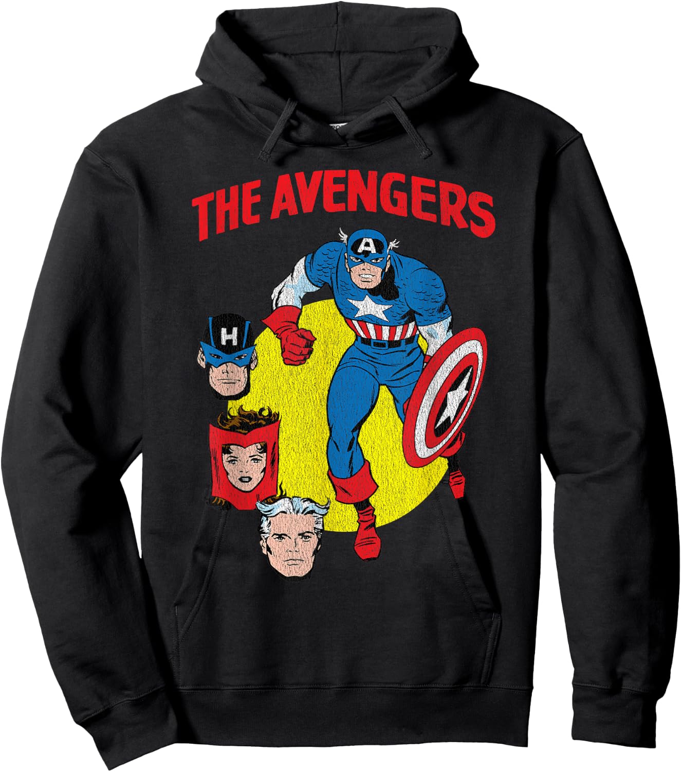 Marvel The Avengers Captain America Retro Hoodie - Hoodie | Black