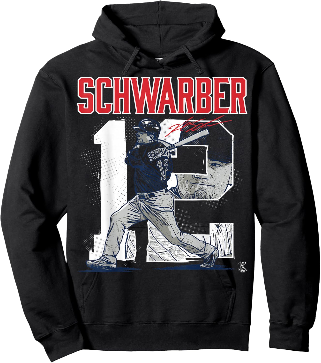 Kyle Schwarber Player Number - Apparel Hoodie - Hoodie | Black