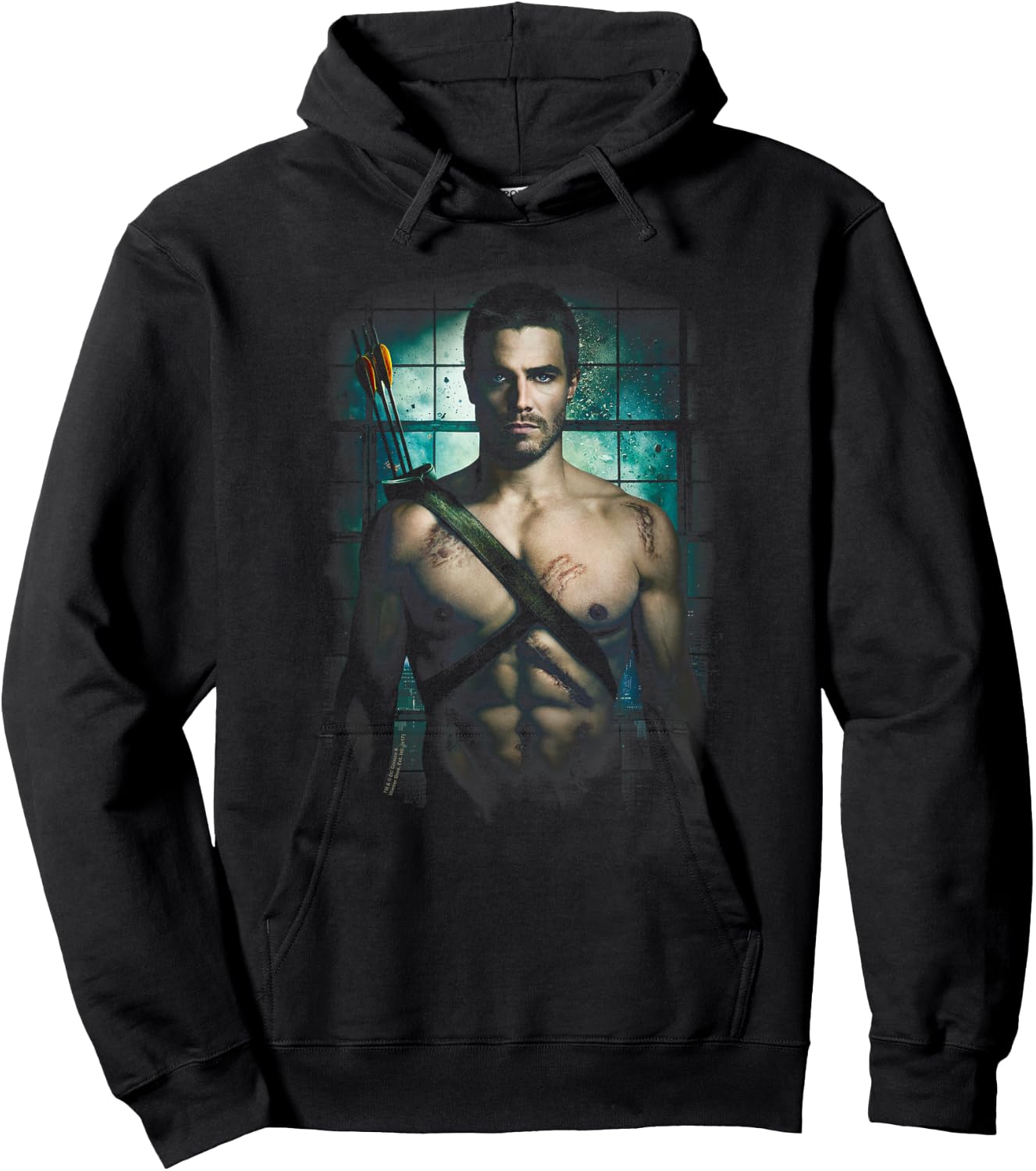 Arrow TV Series Shirtless Hoodie - Hoodie | Black