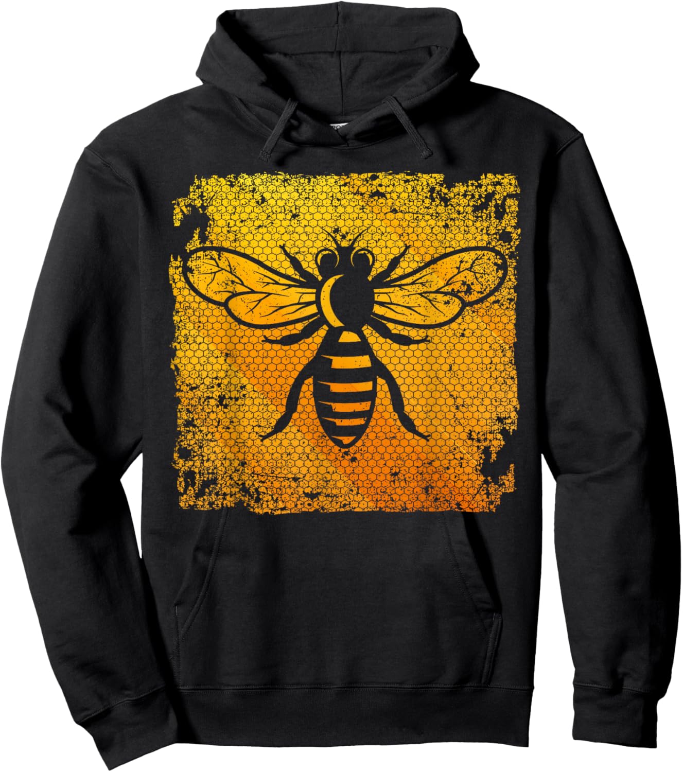 Funny Vintage Bee Designs Women Beekeeping Honey Bee Hoodie - Hoodie | Black