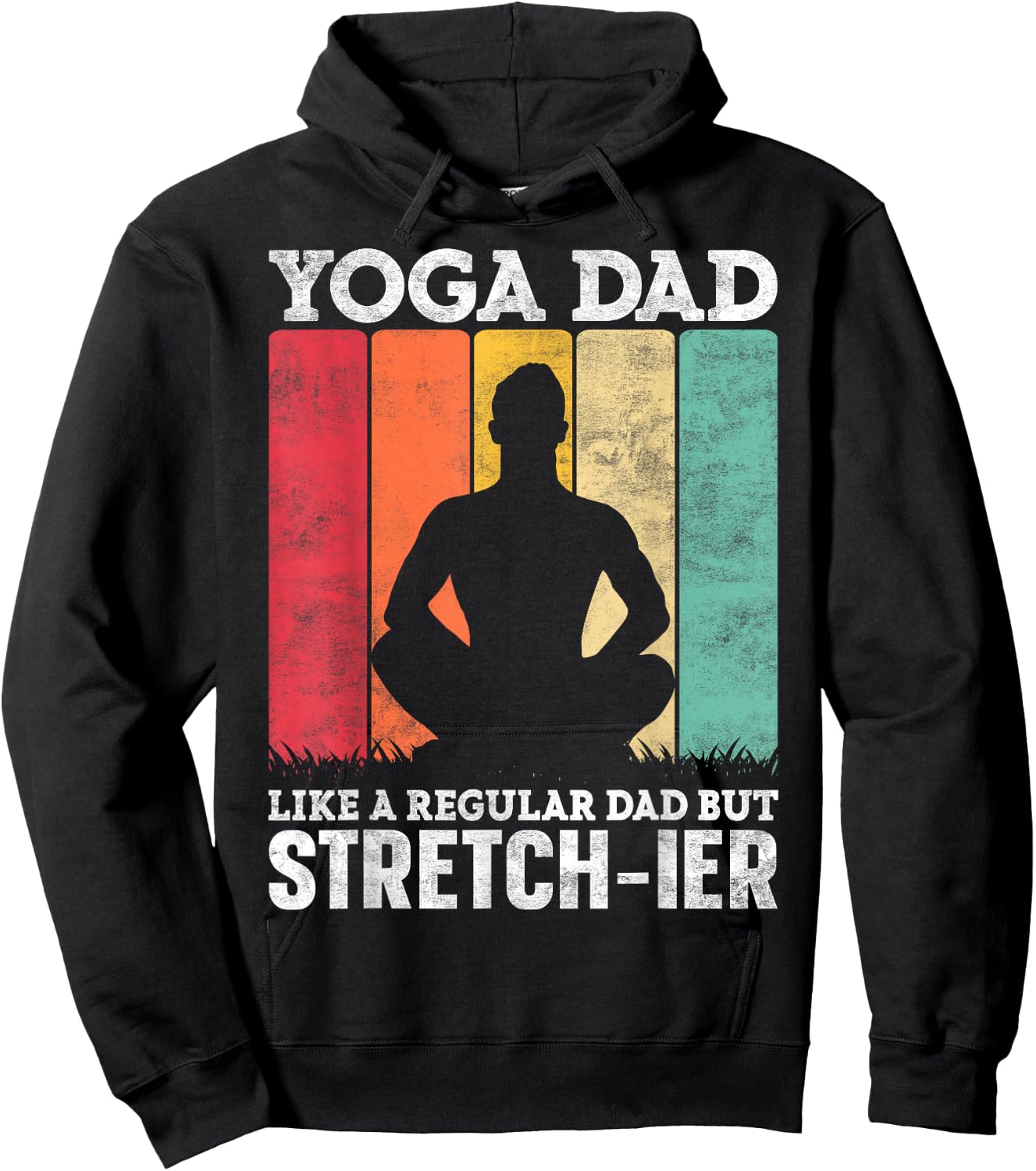 Yoga Dad Like a Regular Dad but Stretch-ier Yoga Instructor Hoodie - Hoodie | Black