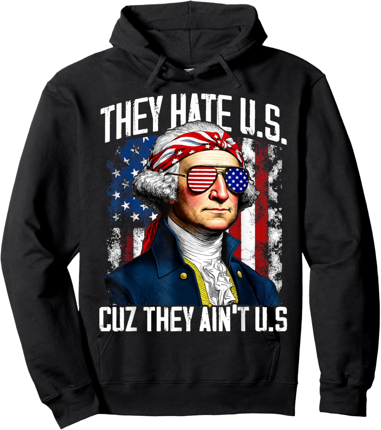They Hate US Cuz They Ain't US 4th of July 250 Years America Hoodie - Hoodie | Black