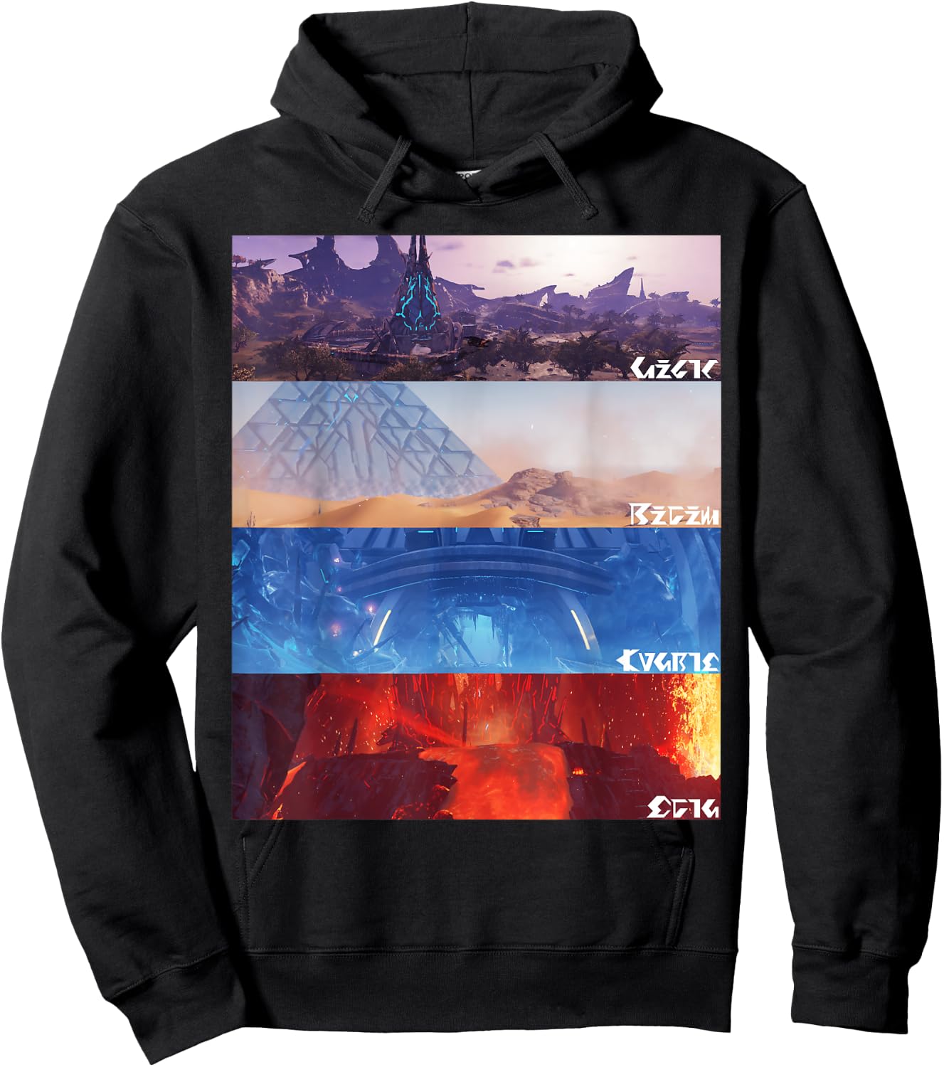 "PSO2 New Genesis" Halfa Hoodie - Hoodie | Black