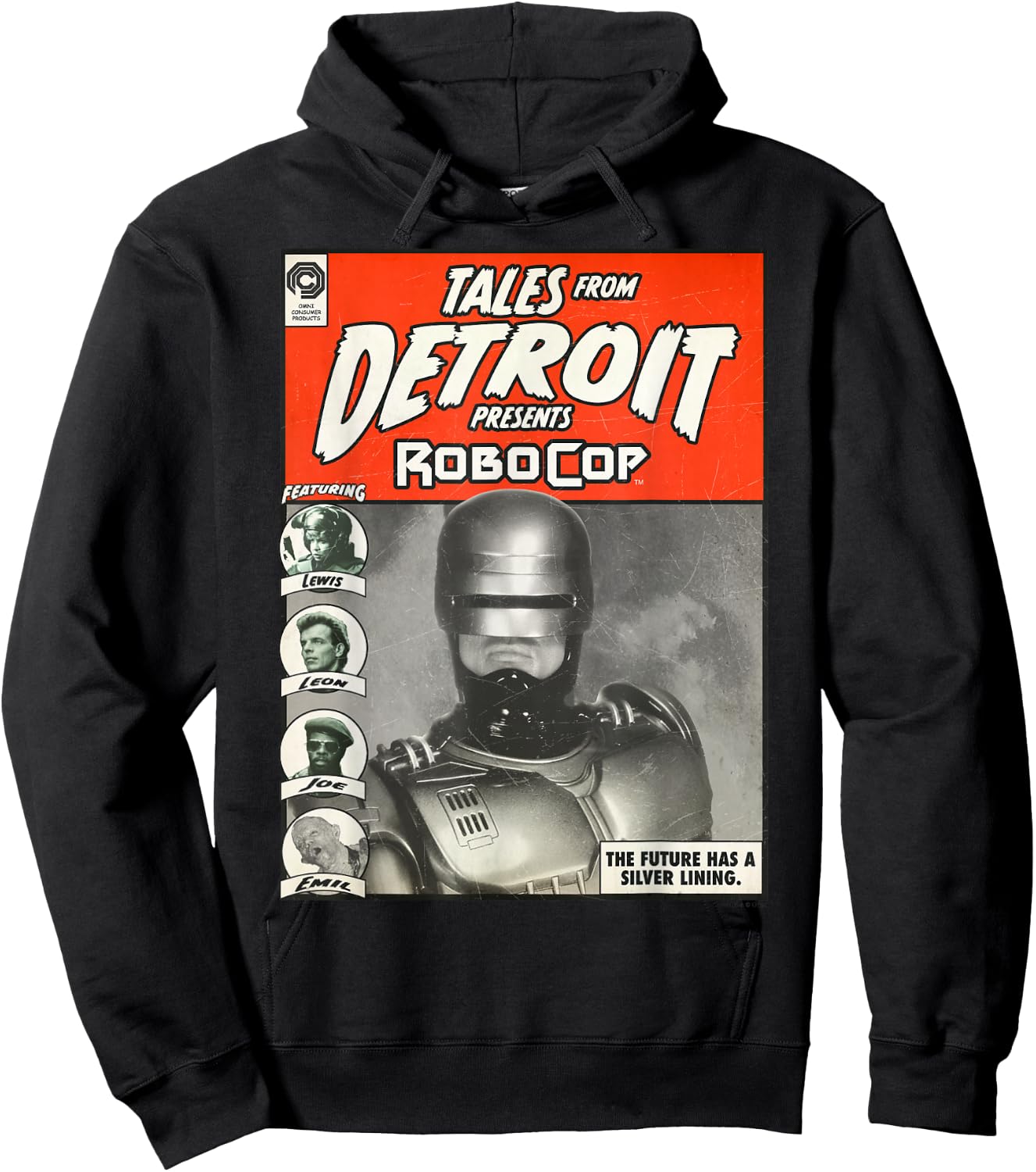RoboCop Tales From Detroit Presents RoboCop Comic Hoodie - Hoodie | Black