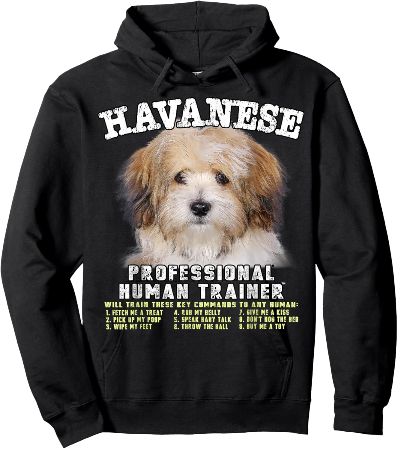 Havanese Professional Human Trainer Hoodie - Hoodie | Black