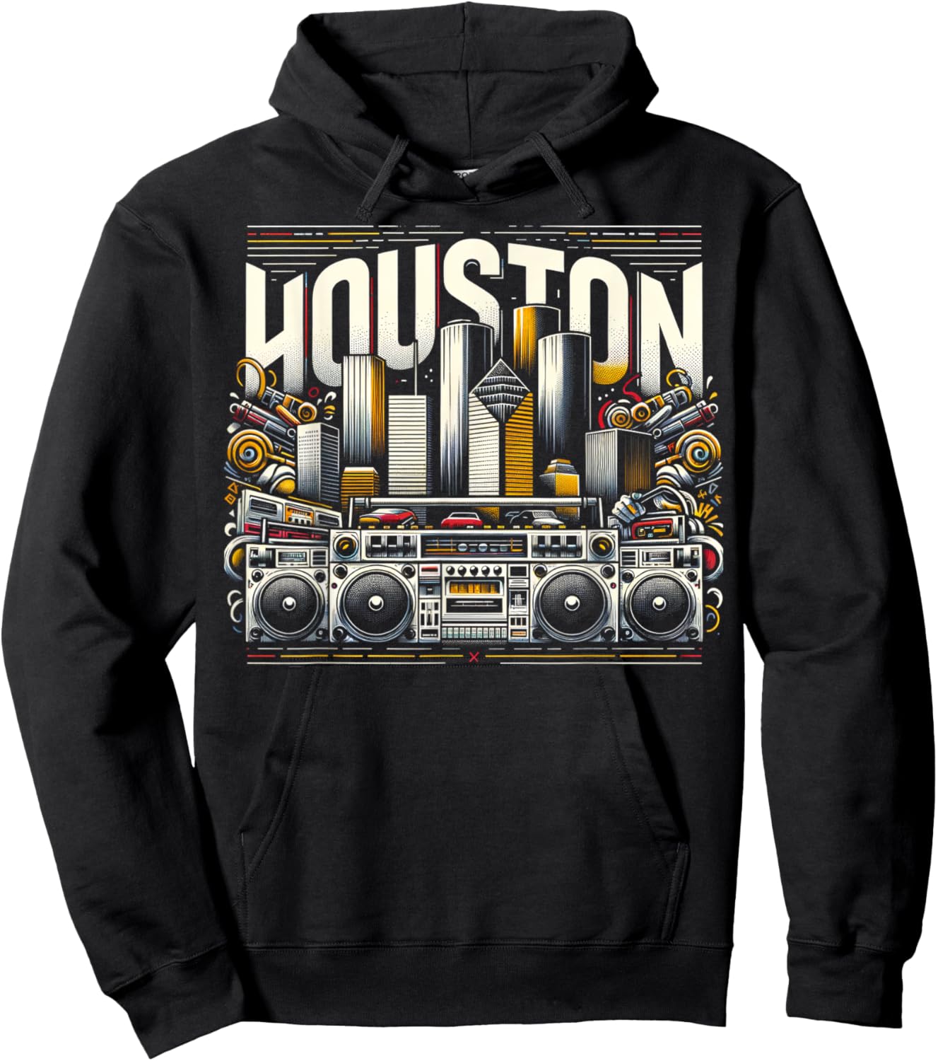 Houston Shirt | Cool | Men Women S - 6XL Hoodie - Hoodie | Black