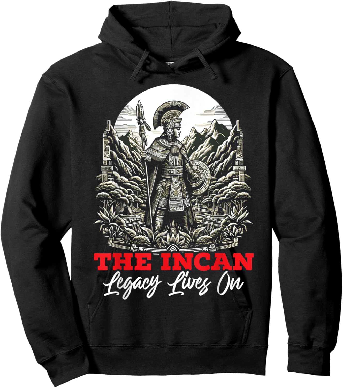 Incan Warrior South America Peru Peruvian Inca Empire Hoodie - Hoodie | Black