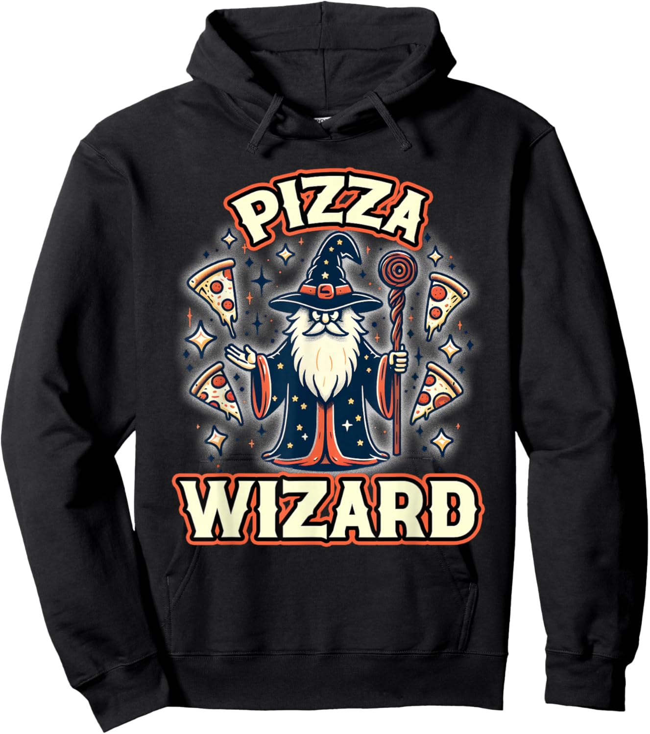 Pizza Wizard Hoodie - Hoodie | Black