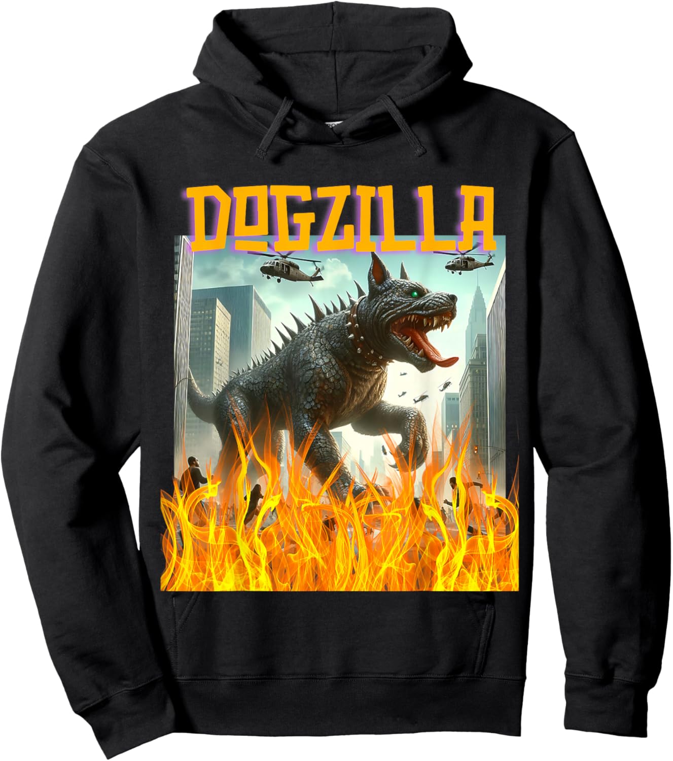 Dogs Dogzilla Movie Hoodie - Hoodie | Black