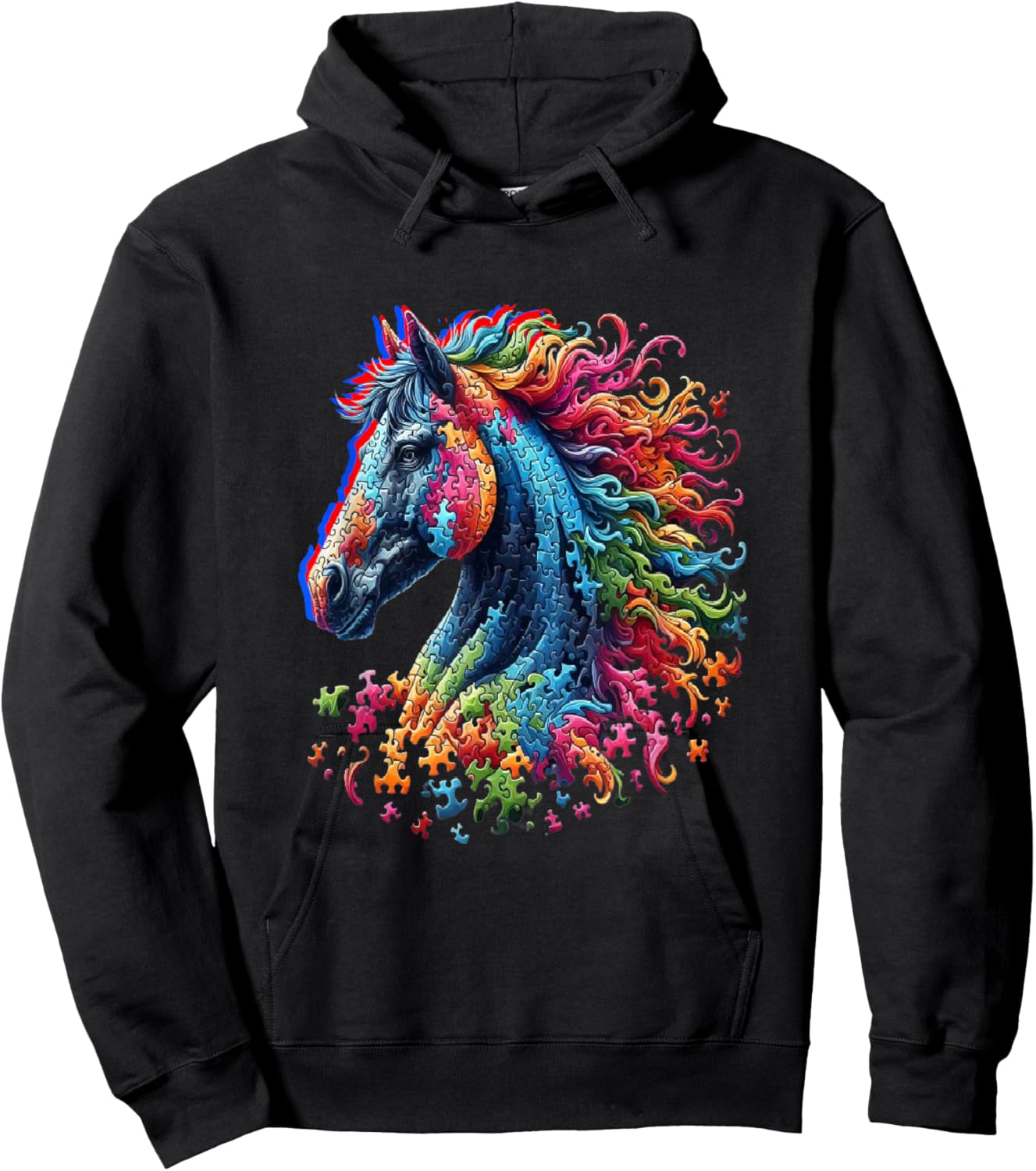 Autism Awareness Different Horses Hoodie - Hoodie | Black
