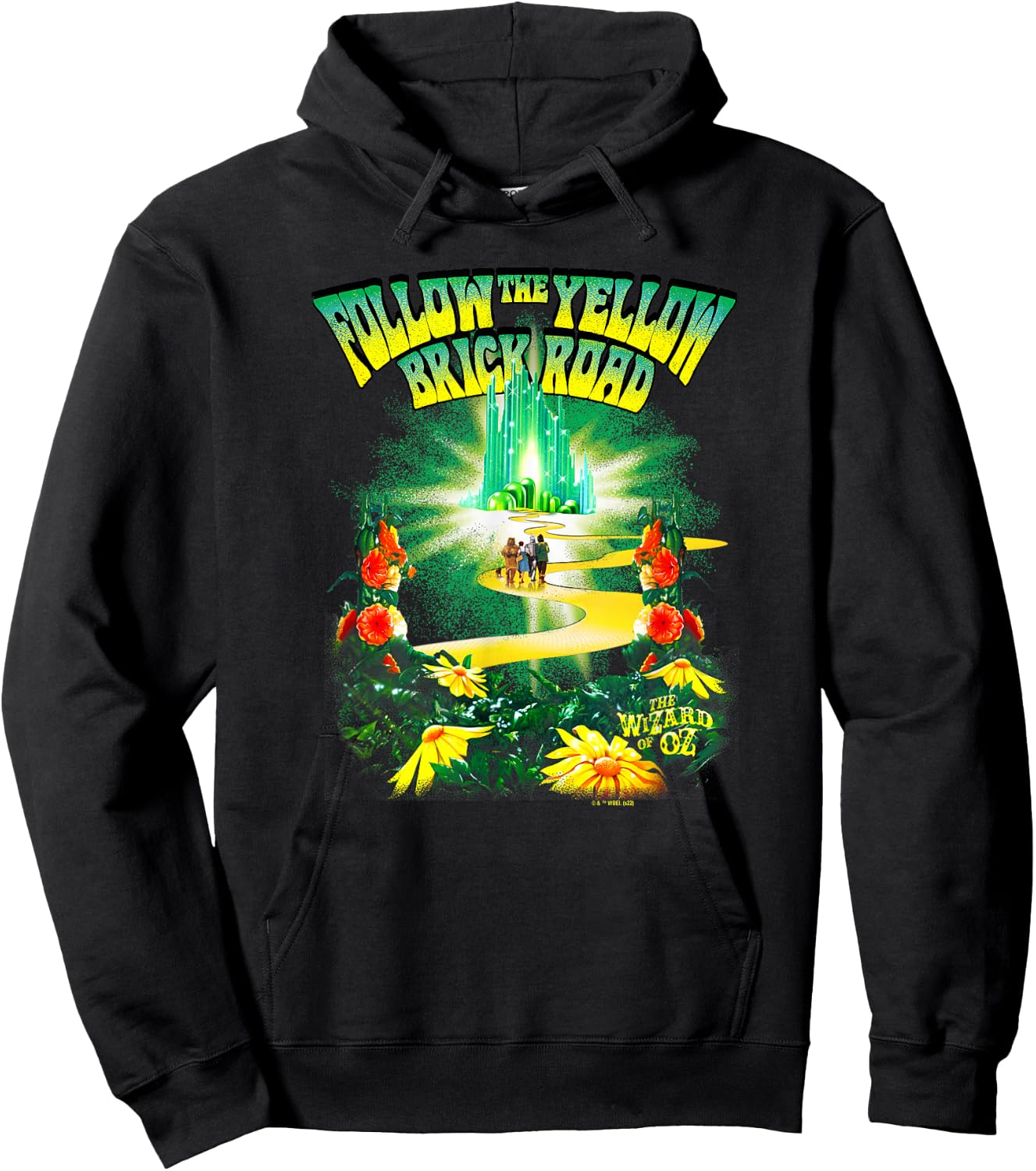 The Wizard of Oz Follow The Yellow Brick Road Poster Hoodie - Hoodie | Black