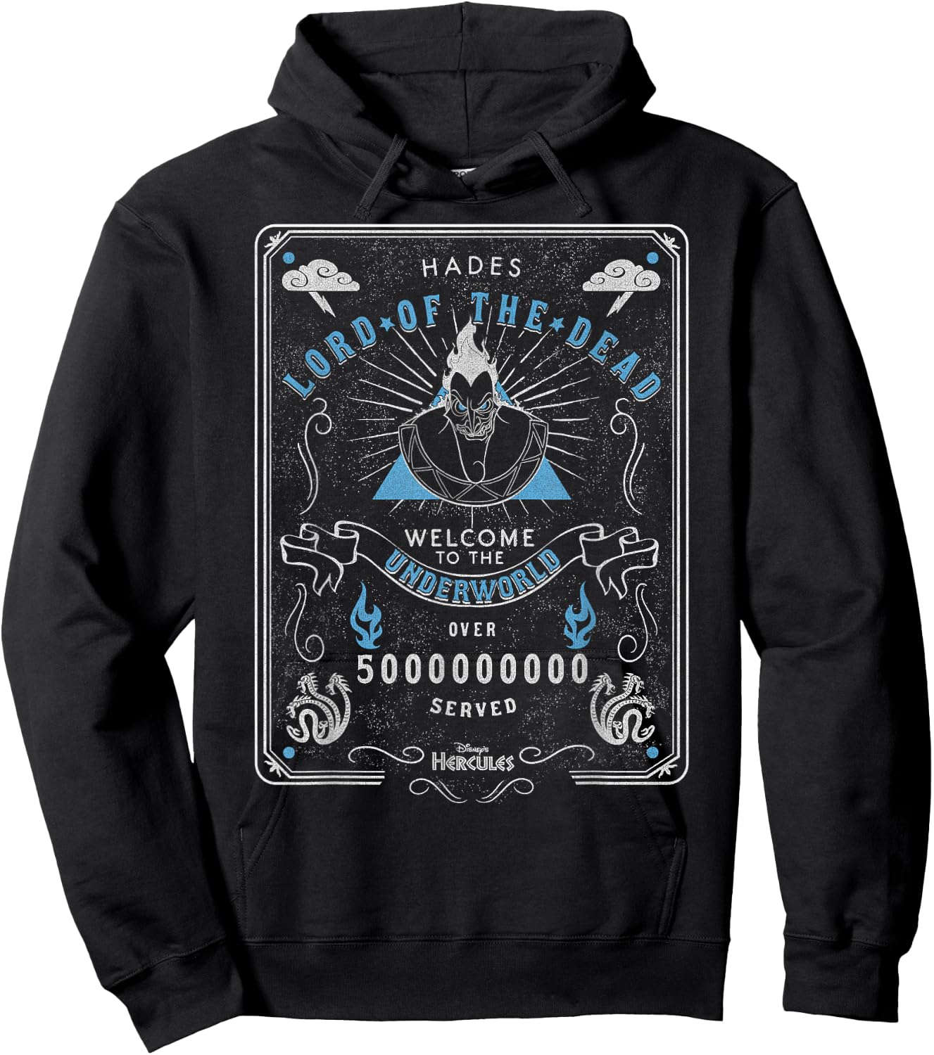 Disney Hercules Hades Lord Of The Dead Underworld Poster Hoodie - Hoodie | Black