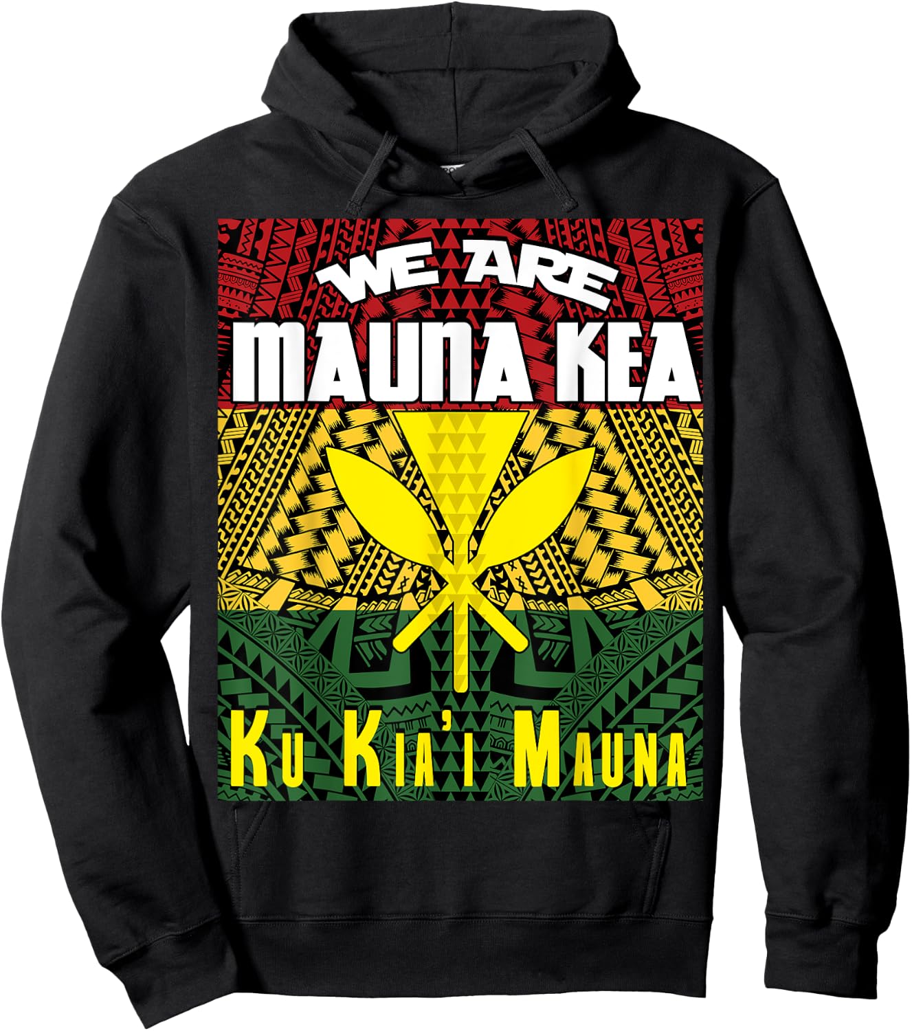 We are Mauna Kea - Ku Kia'i Mauna Hoodie - Hoodie | Black