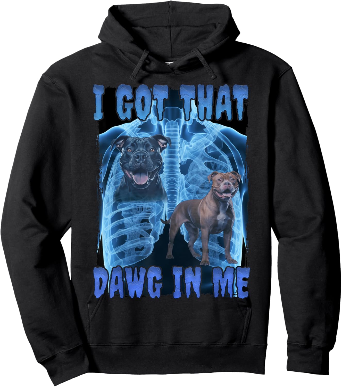 I Got That Dawg In Me XRay Hoodie - Hoodie | Black