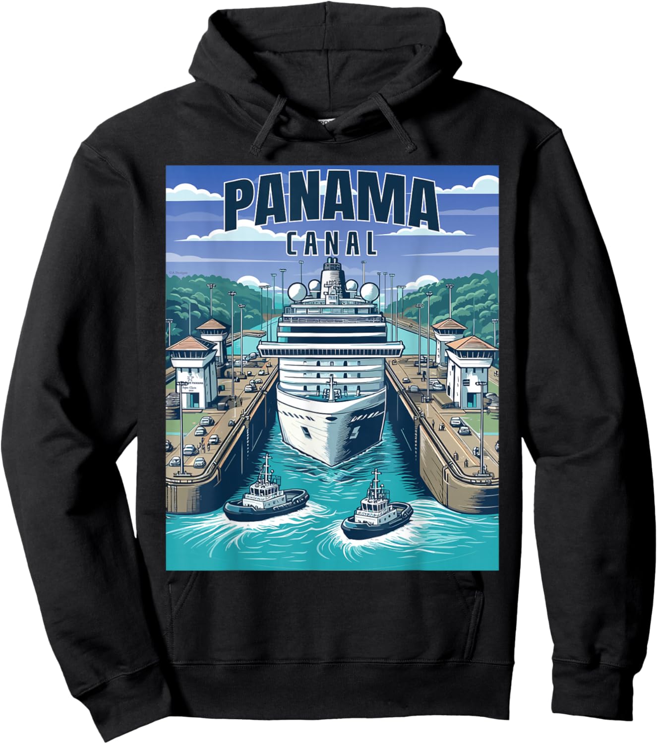Panama Canal Panama Trip - Panama Canal Cruise Souvenir Hoodie - Hoodie | Black