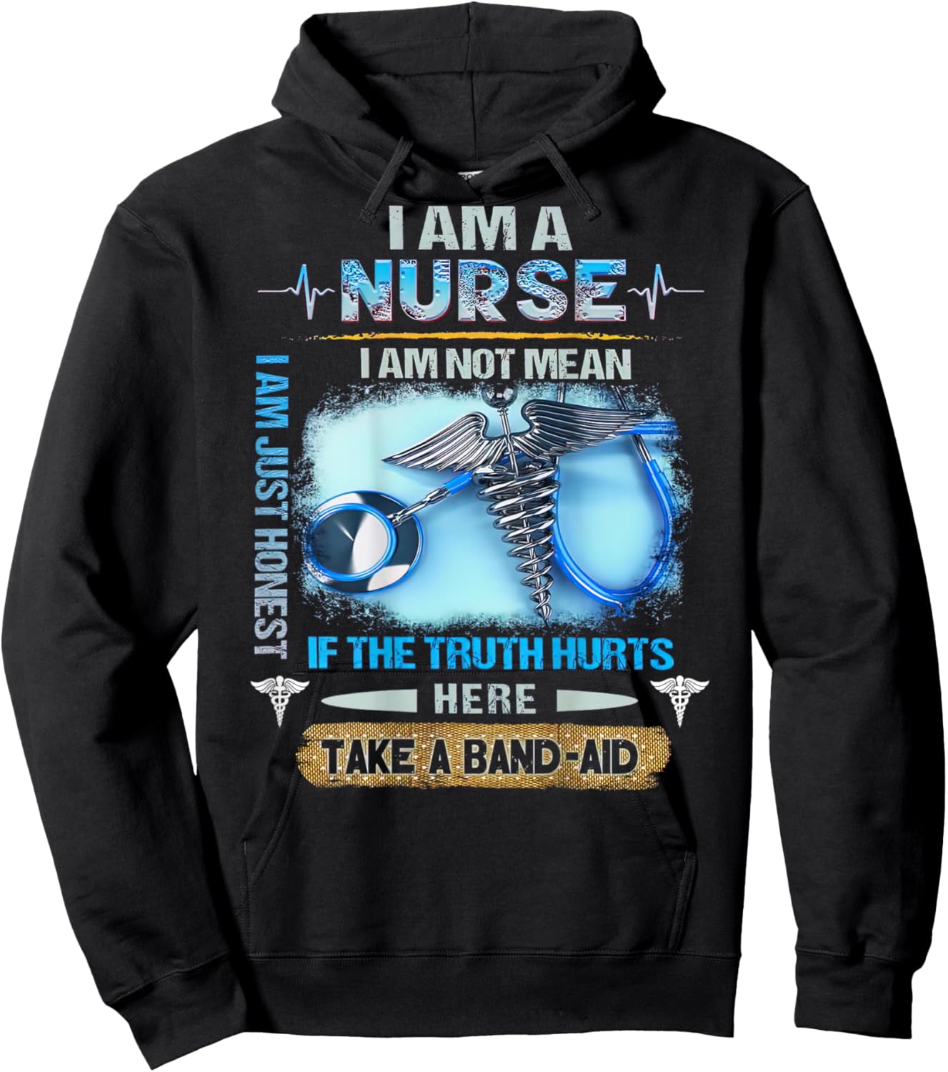 I Am A Nurse I Am Not Mean I Am Just Honest For Nurse Hoodie - Hoodie | Black