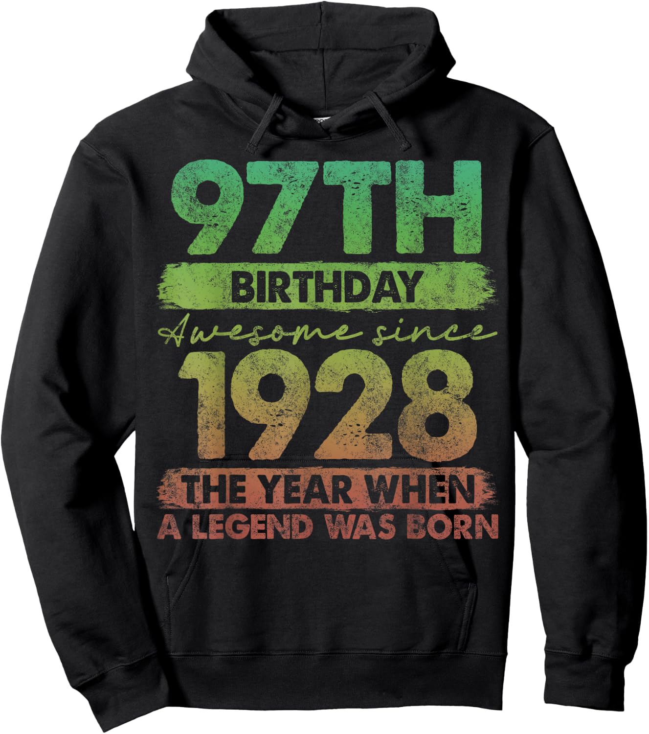 97 Year Old Gifts Vintage 1928 Limited Edition 97th Birthday Hoodie - Hoodie | Black