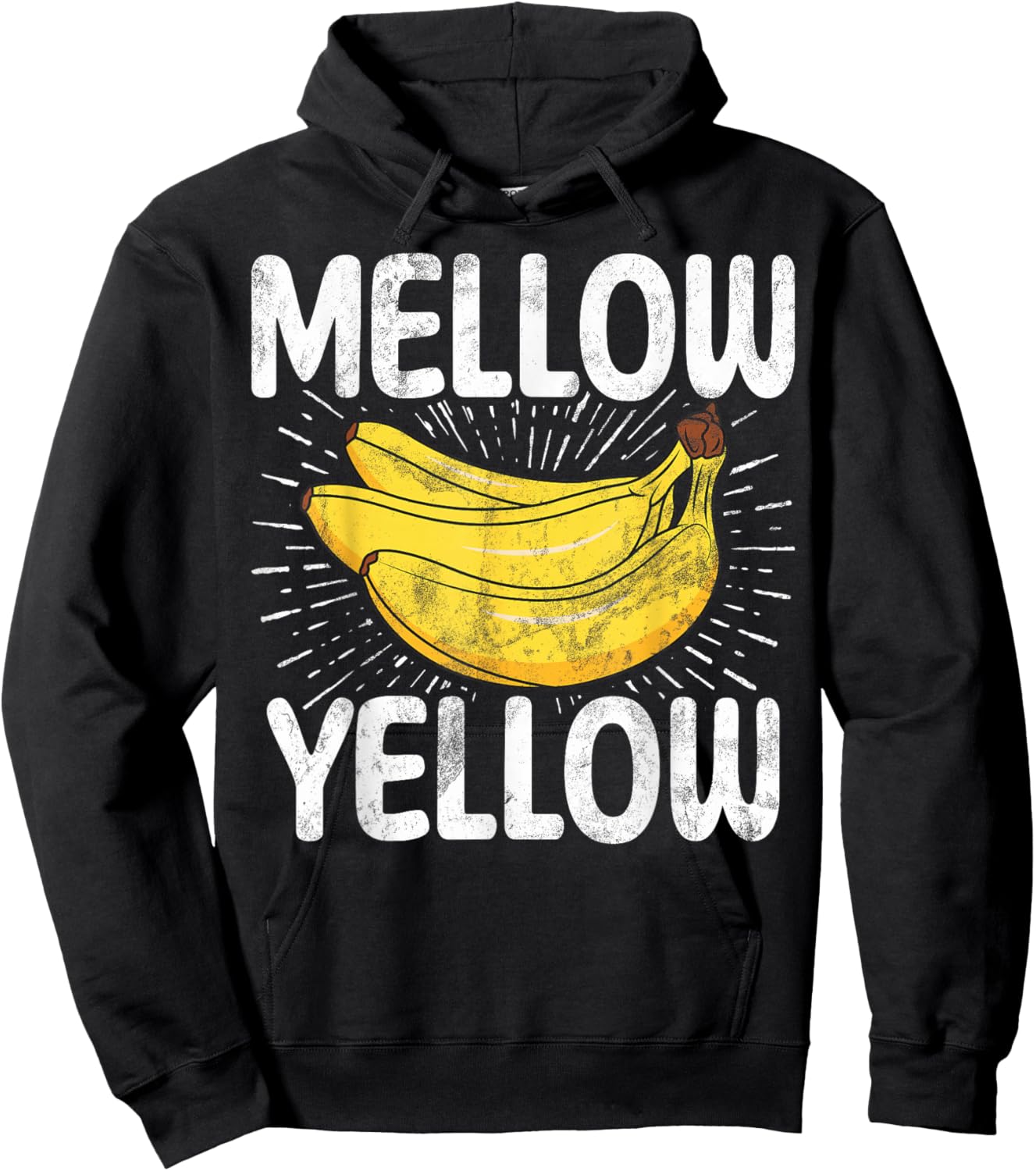 Mellow Yellow Banana Hoodie - Hoodie | Black