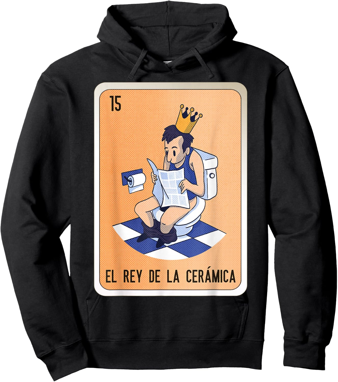 El Rey De La Cerámica Mexican Slang Chicano Bingo Cards Hoodie - Hoodie | Black