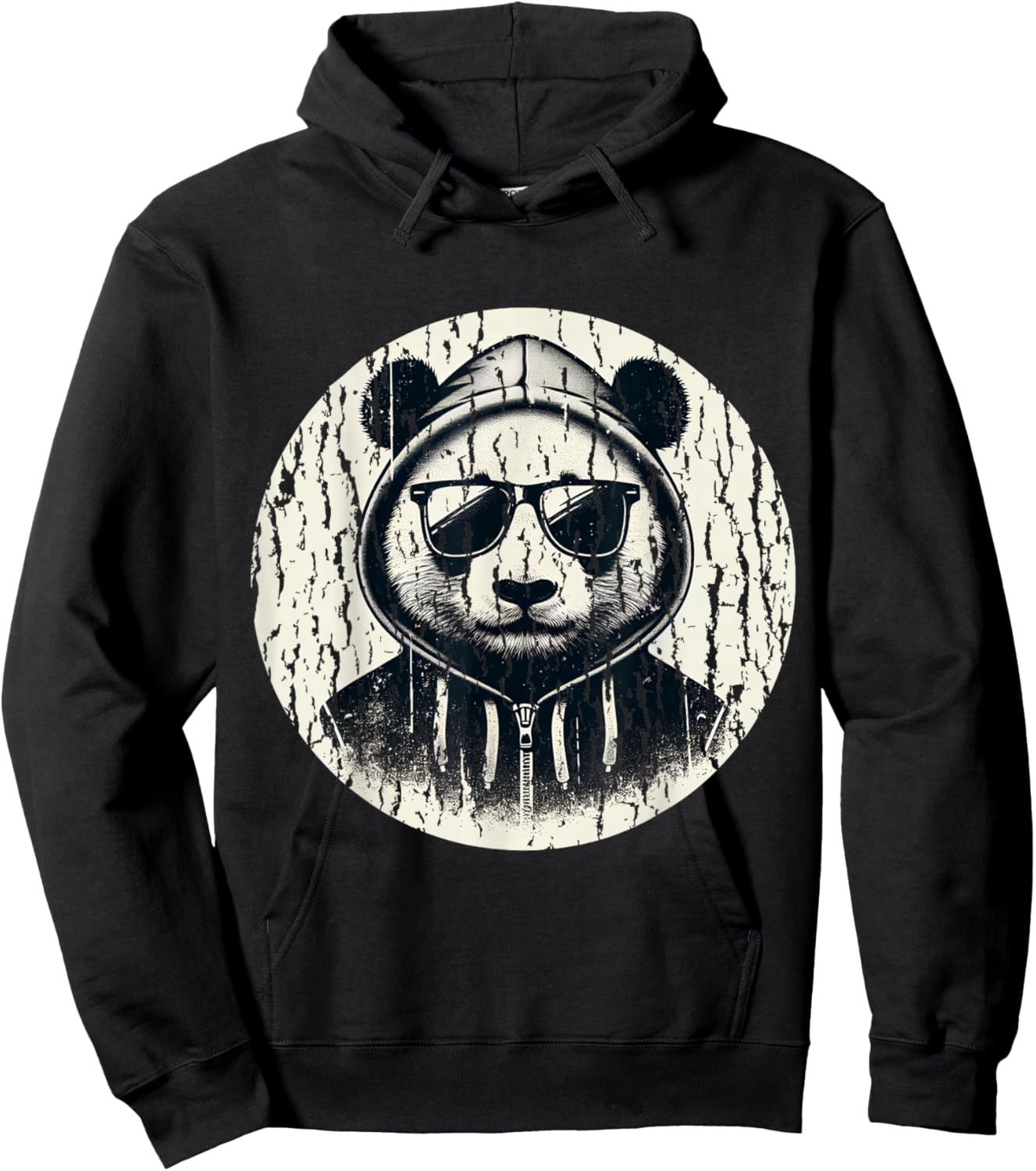Gangsta Panda Bear Cool Panda Hoodie - Hoodie | Black