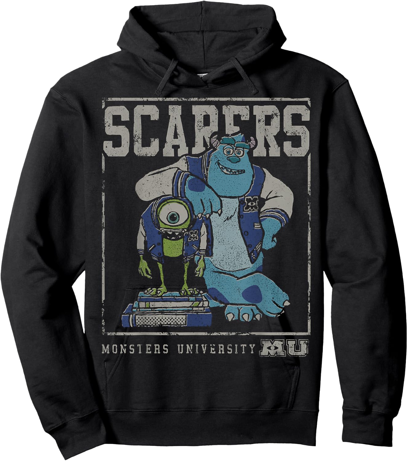 Disney Pixar Monsters University Mike And Sully Scarers Hoodie - Hoodie | Black