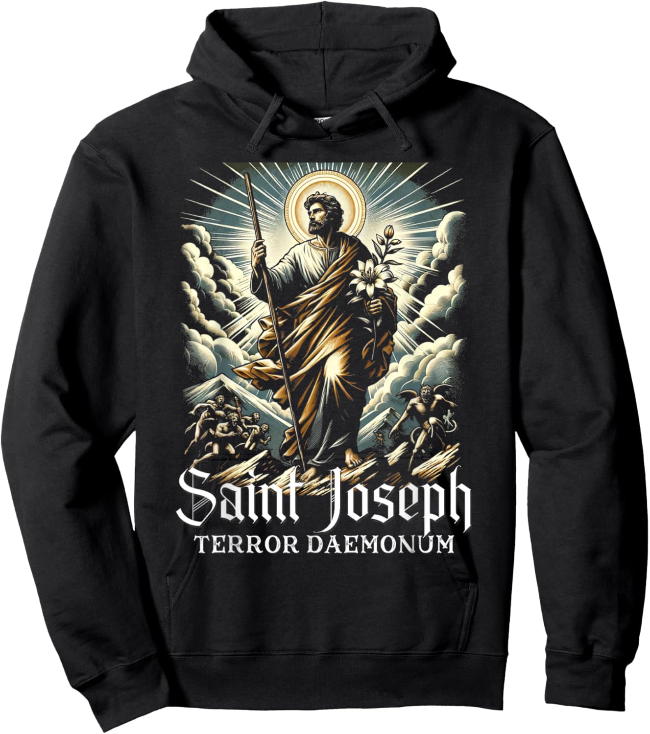 Saint Joseph Catholic Father And Worker Hoodie - Hoodie | Black