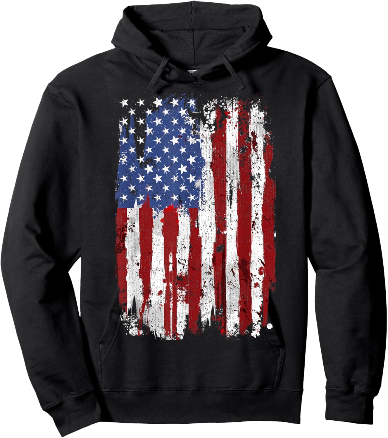 USA Flag American Flag USA USA 4th of July Hoodie - Hoodie | Black