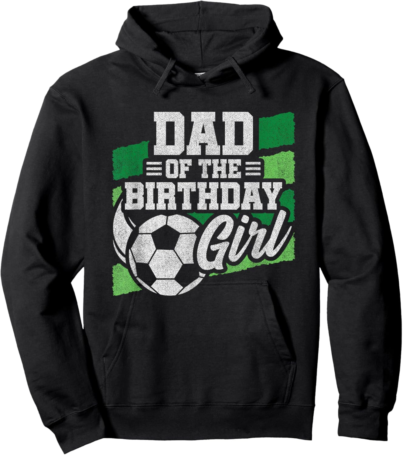 Soccer Birthday - Birthday Dad - Girls Soccer Birthday Hoodie - Hoodie | Black