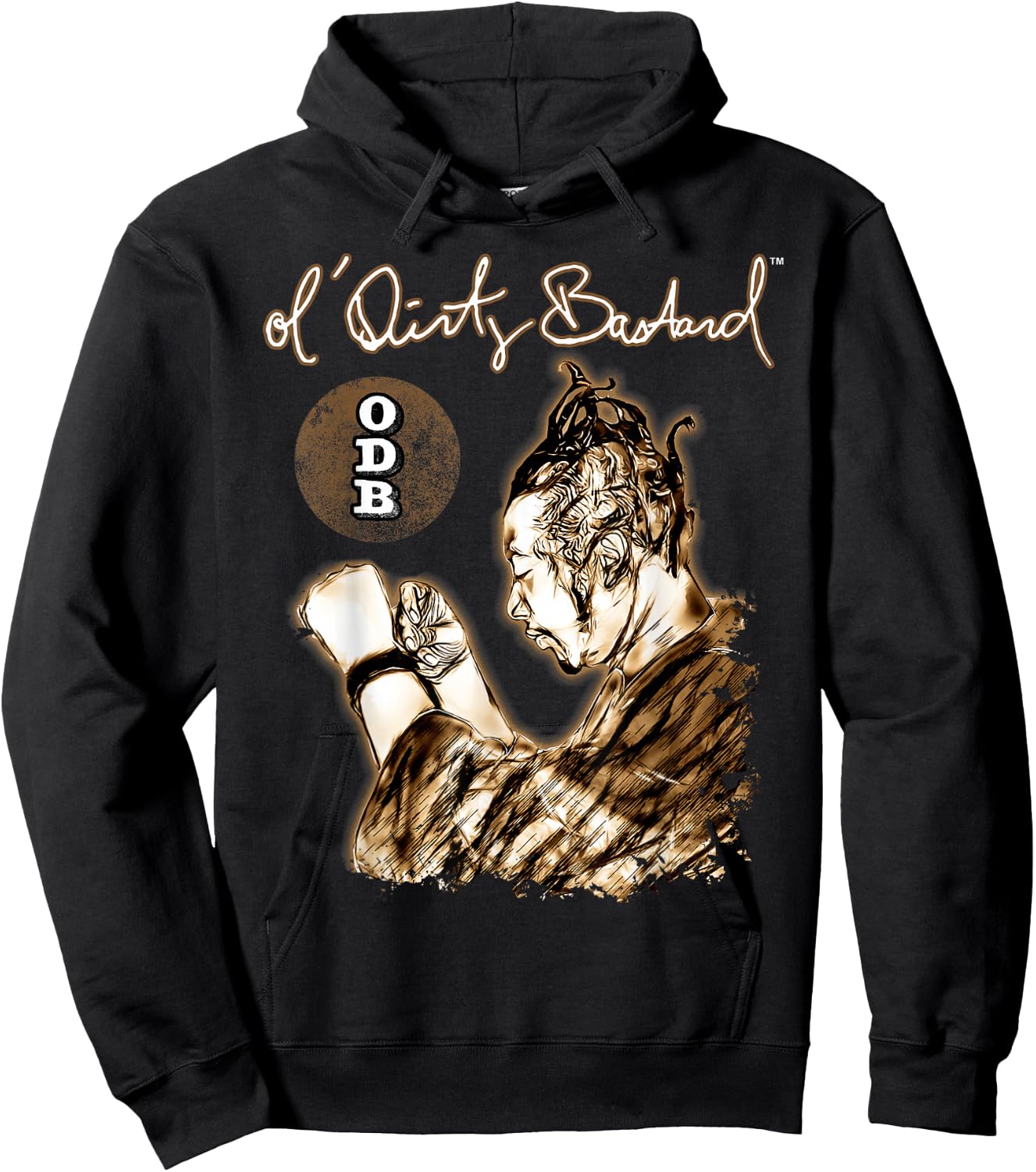 ODB Ol Dirty Ba--ard Official Hip Hop Graffiti Rap Mural Hoodie - Hoodie | Black