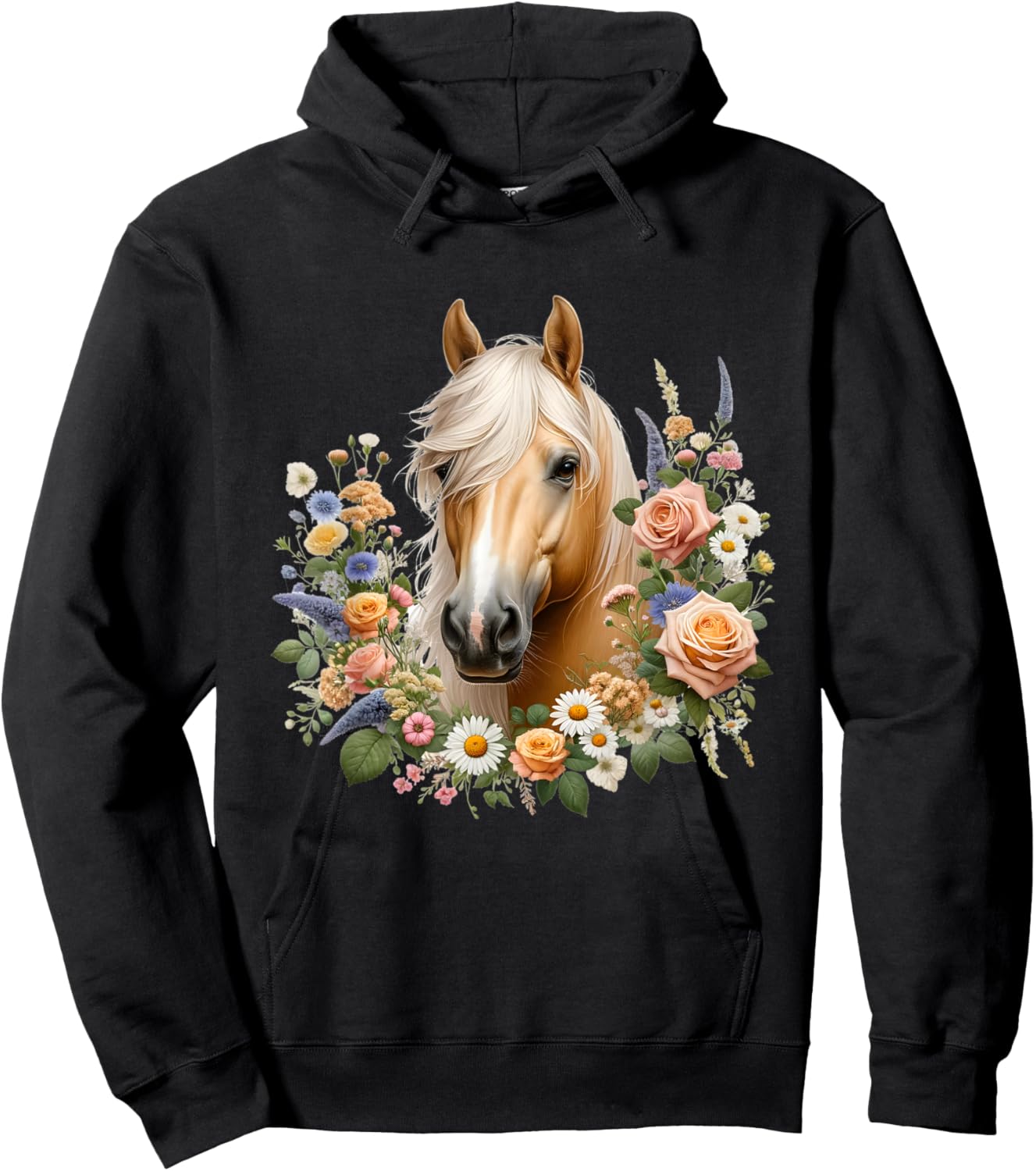 Palomino Horse Hoodie - Hoodie | Black