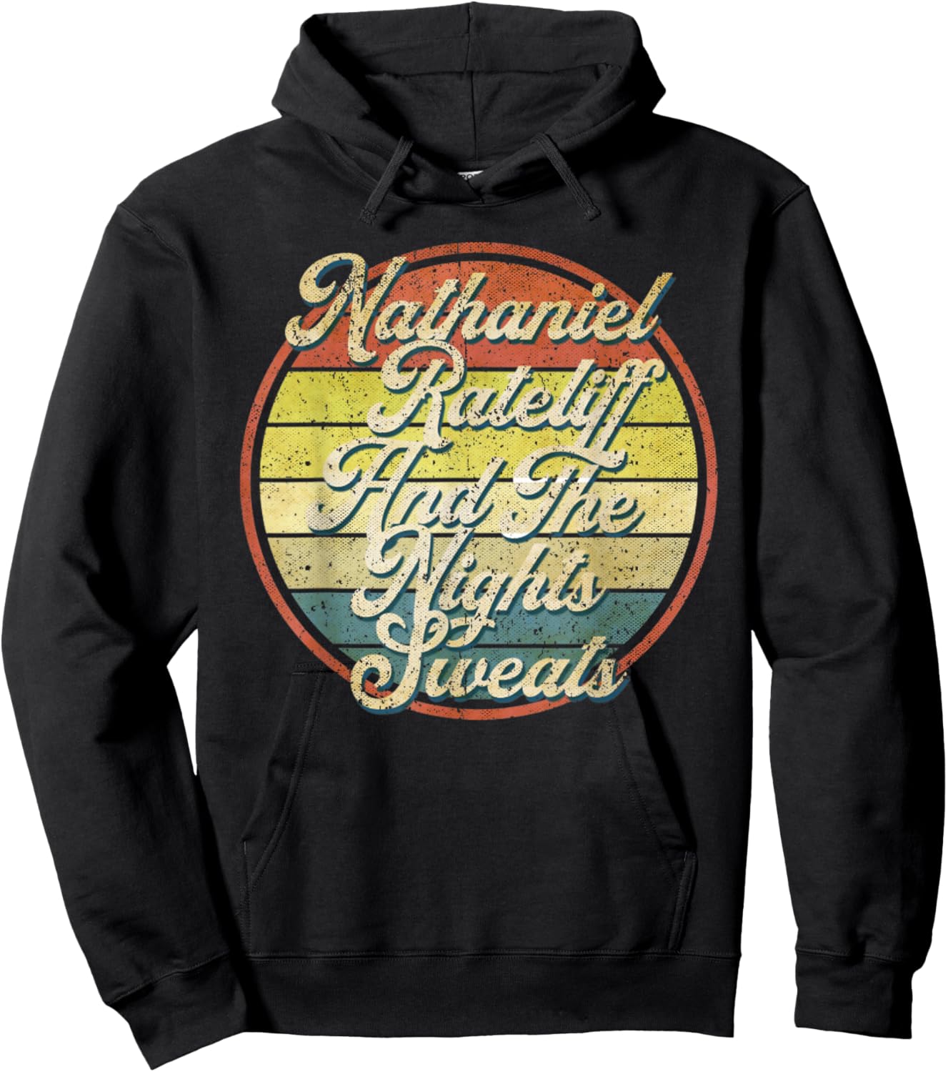 Vintage Vibes NathanielRate Retro Hoodie - Hoodie | Black
