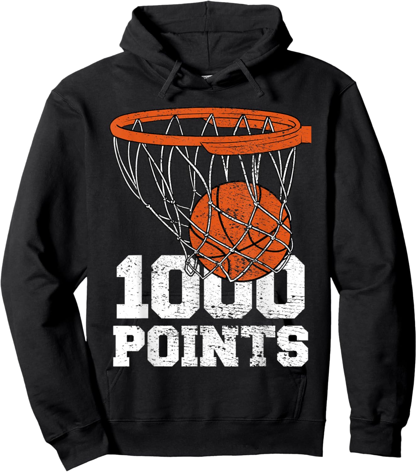 1000 Points Basketball Scorer High School Basketball Player Hoodie - Hoodie | Black