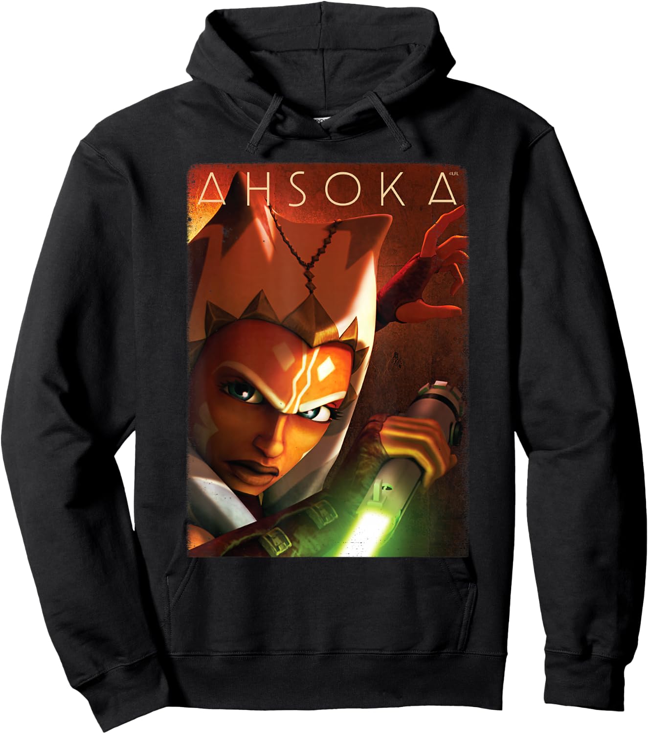 Star Wars Ahsoka Tano Power of the Galaxy Lightsaber Hoodie - Hoodie | Black