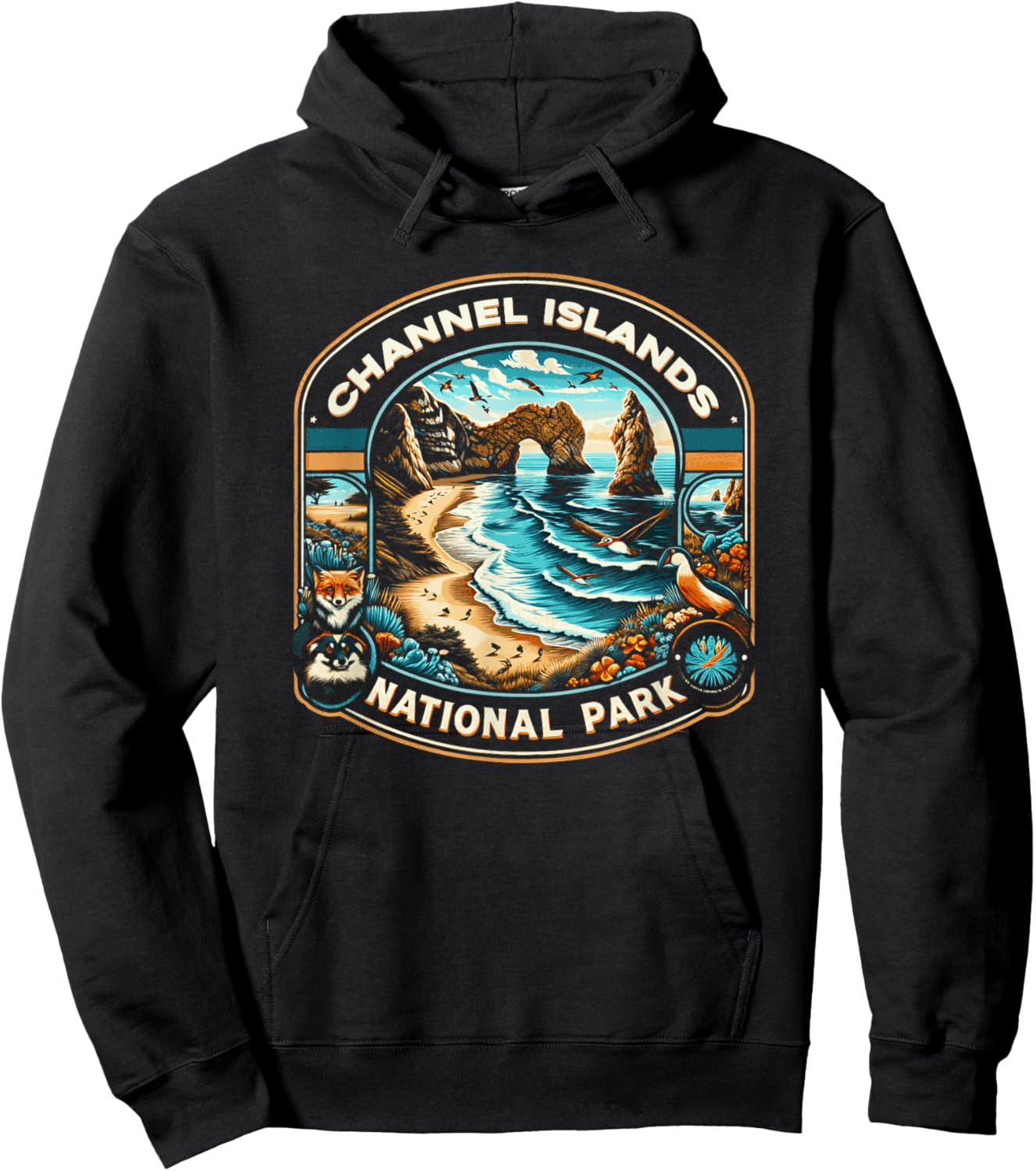 Channel Islands National Park California Classic Graphic Hoodie - Hoodie | Black