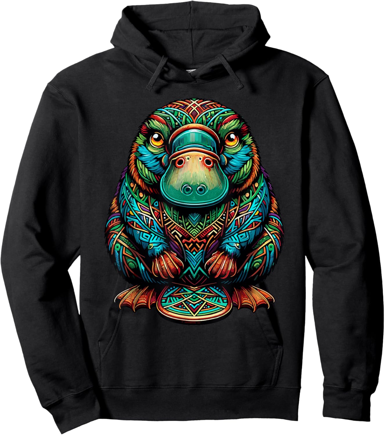 Mandala Art Platypus Platypuses Duckbill Hoodie - Hoodie | Black