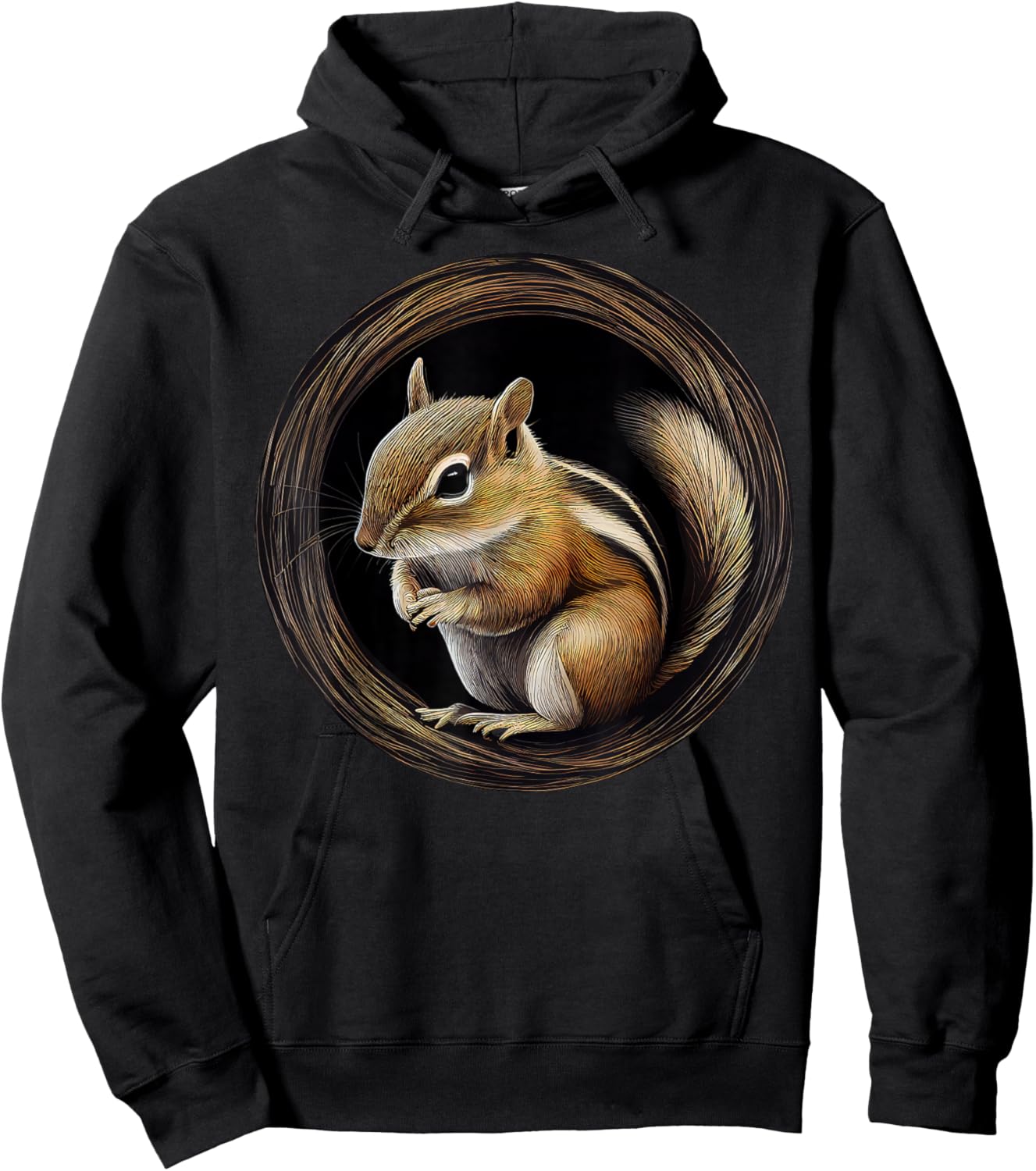 Chipmunk Animal Lover Wildlife Chipmunks Hoodie - Hoodie | Black