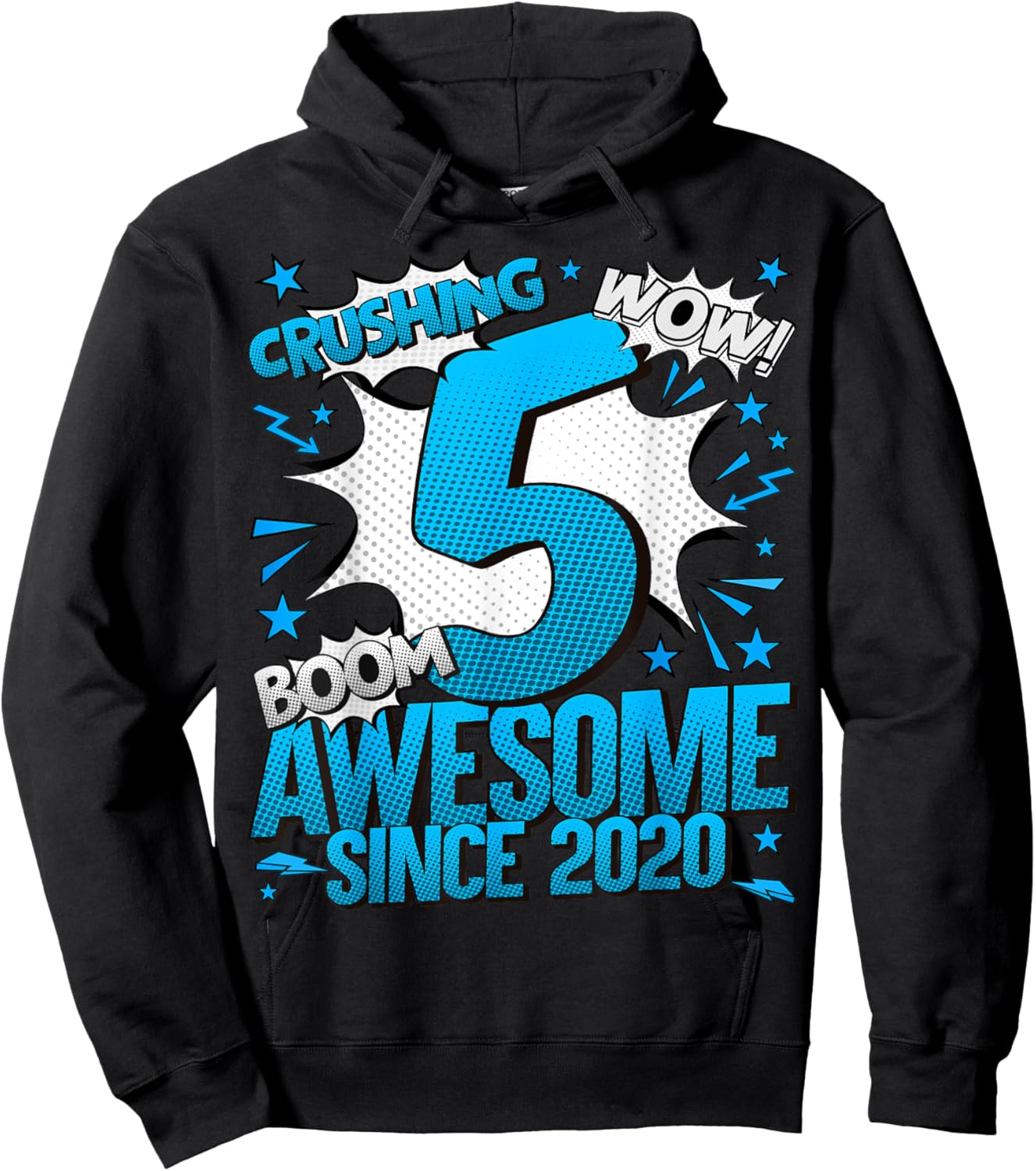 5 Year Old Gifts For Boys 5th Birthday Boy 5 Year Old Boy Hoodie - Hoodie | Black