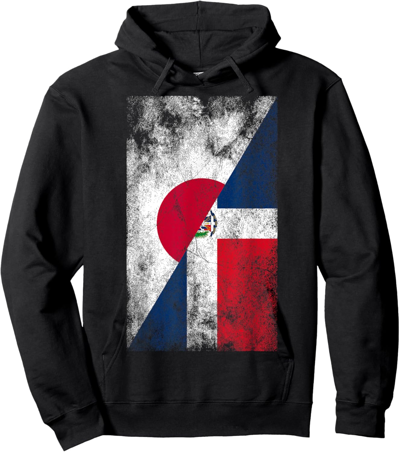 Japan Dominican Republic Flags - Japanese Dominican Hoodie - Hoodie | Black