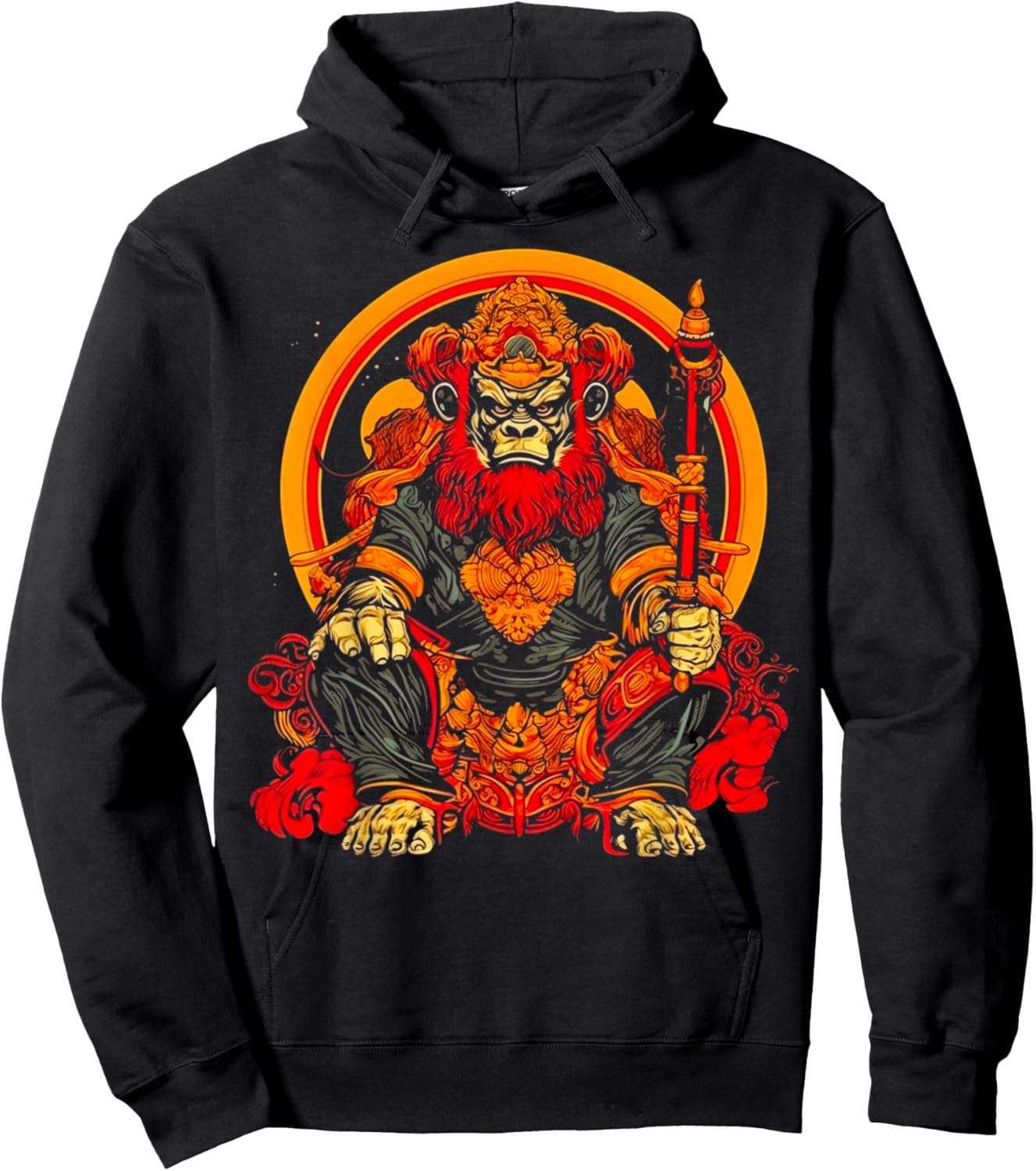 Wukong Chinese Mythology Monkey King Hoodie - Hoodie | Black