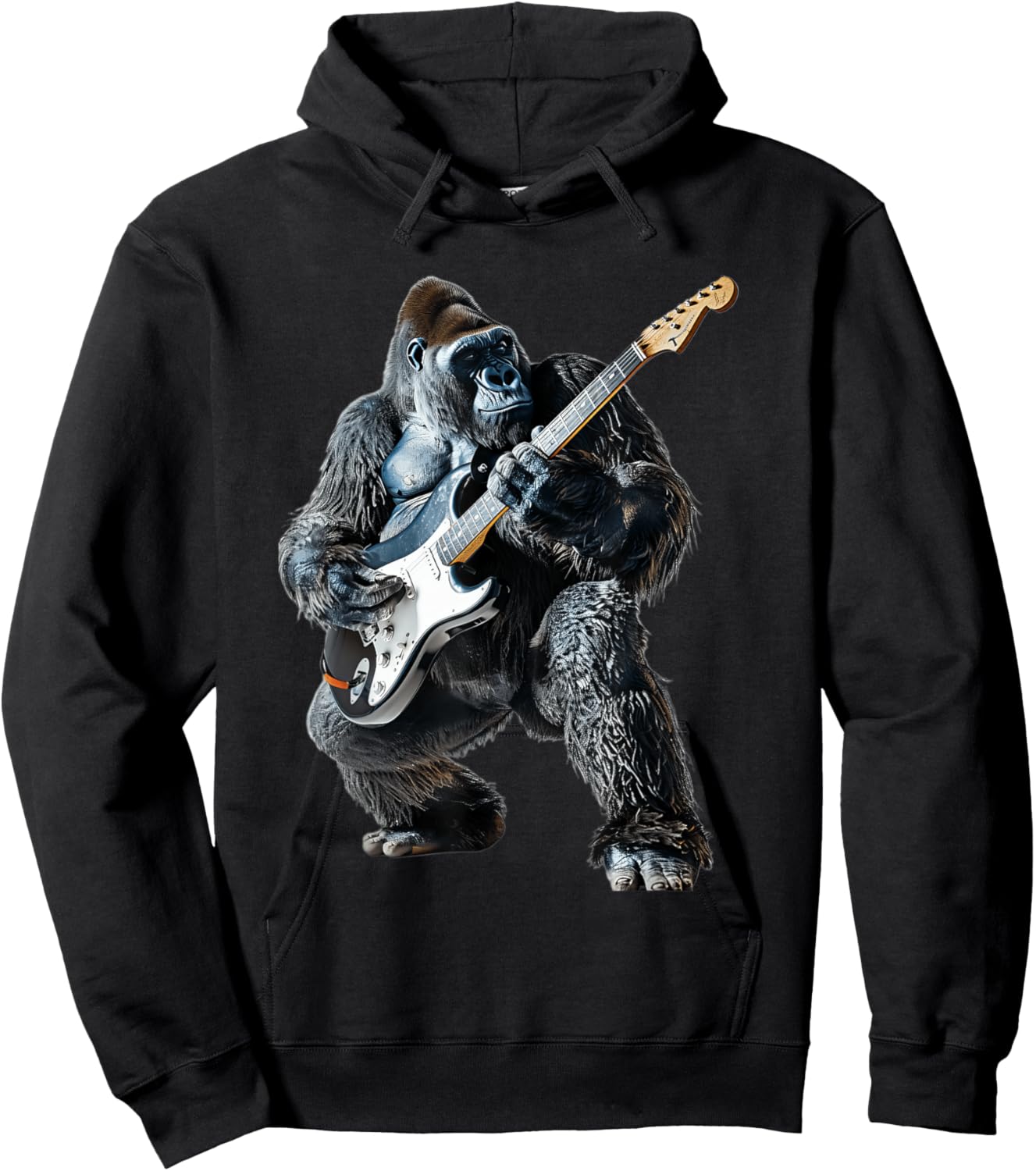 Gorilla Guitar Hoodie - Hoodie | Black