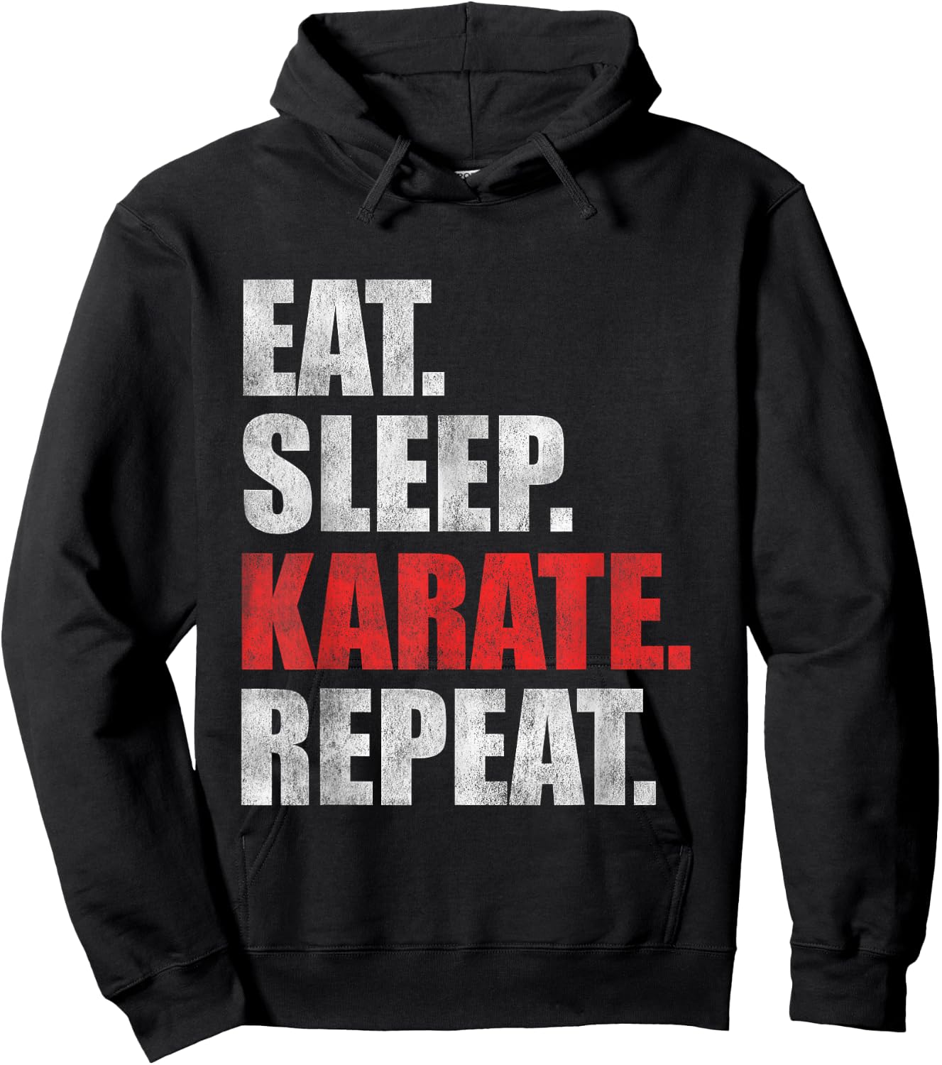 Eat Sleep Karate Repeat Hoodie - Hoodie | Black