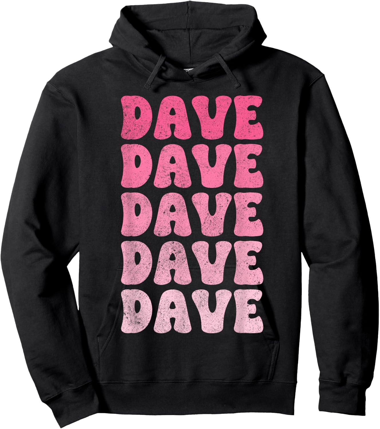 Dave Vintage Retro Hoodie - Hoodie | Black
