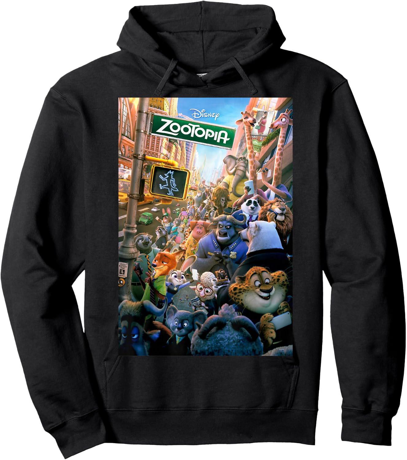 Disney Zootopia Poster Hoodie - Hoodie | Black
