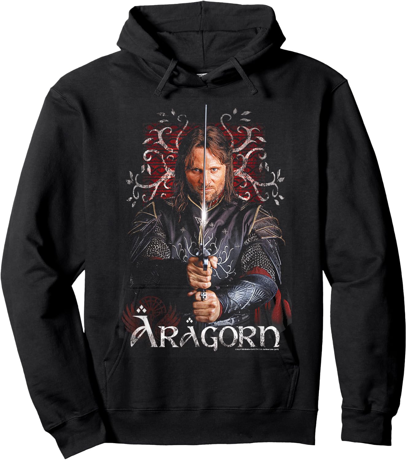 Lord of The Rings Aragorn Hoodie - Hoodie | Black