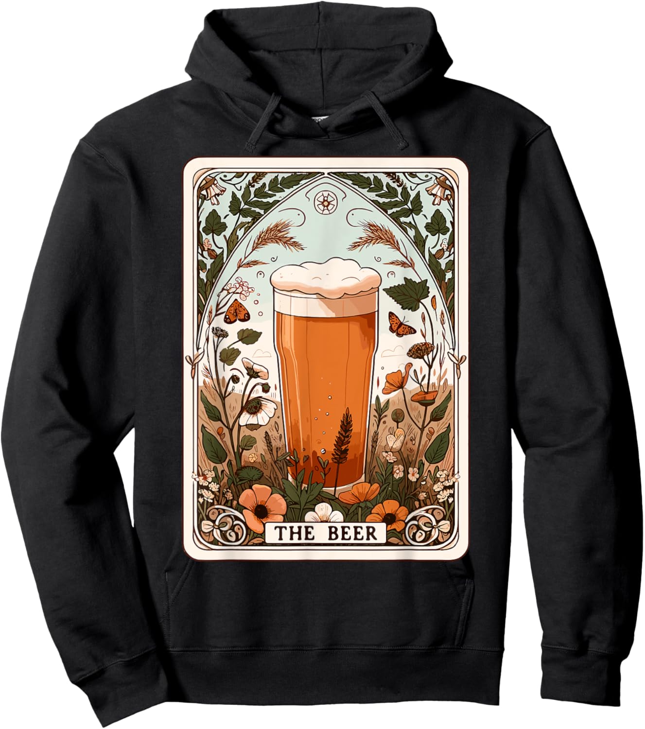 The Beer Tarot Card Beer Lover Funny Beer Hoodie - Hoodie | Black