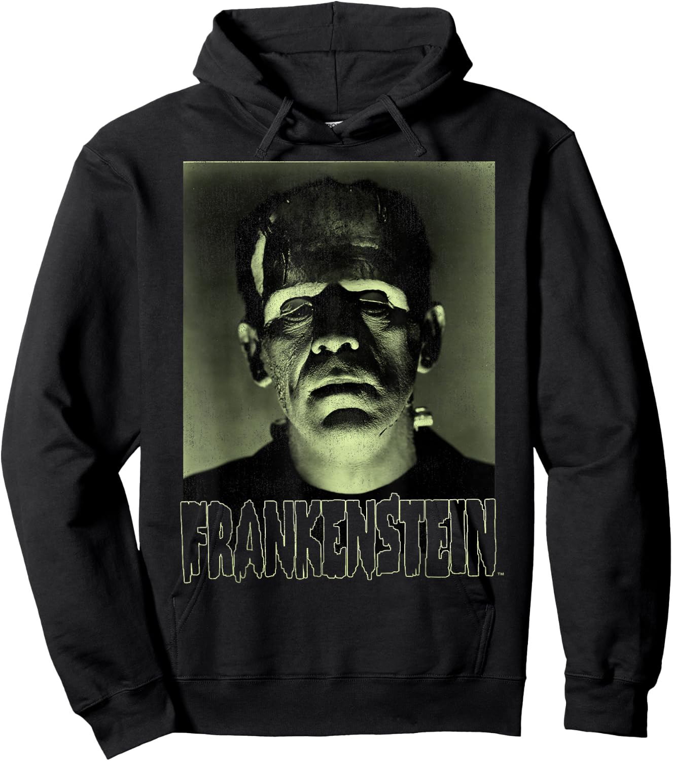 Universal Monsters Frankenstein Dark Portrait Hoodie - Hoodie | Black
