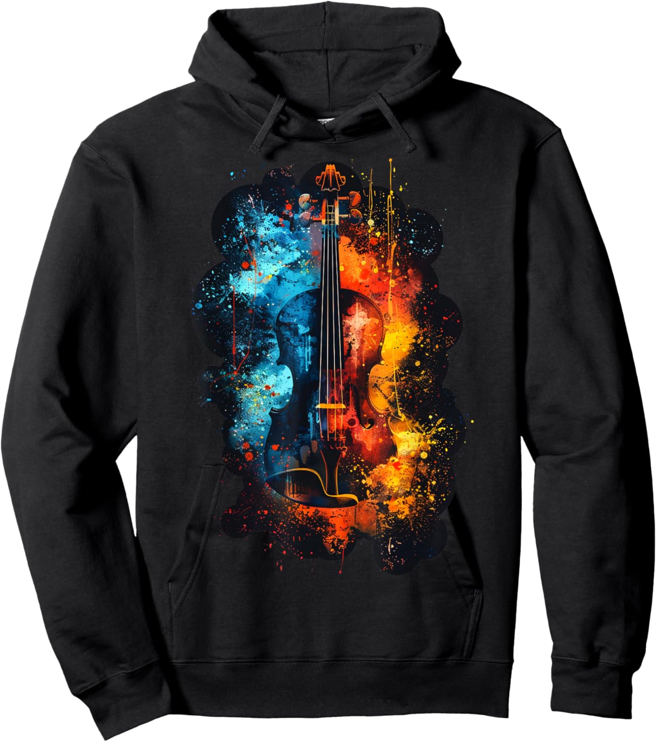 Men, Women and Kids Violin Hoodie - Hoodie | Black