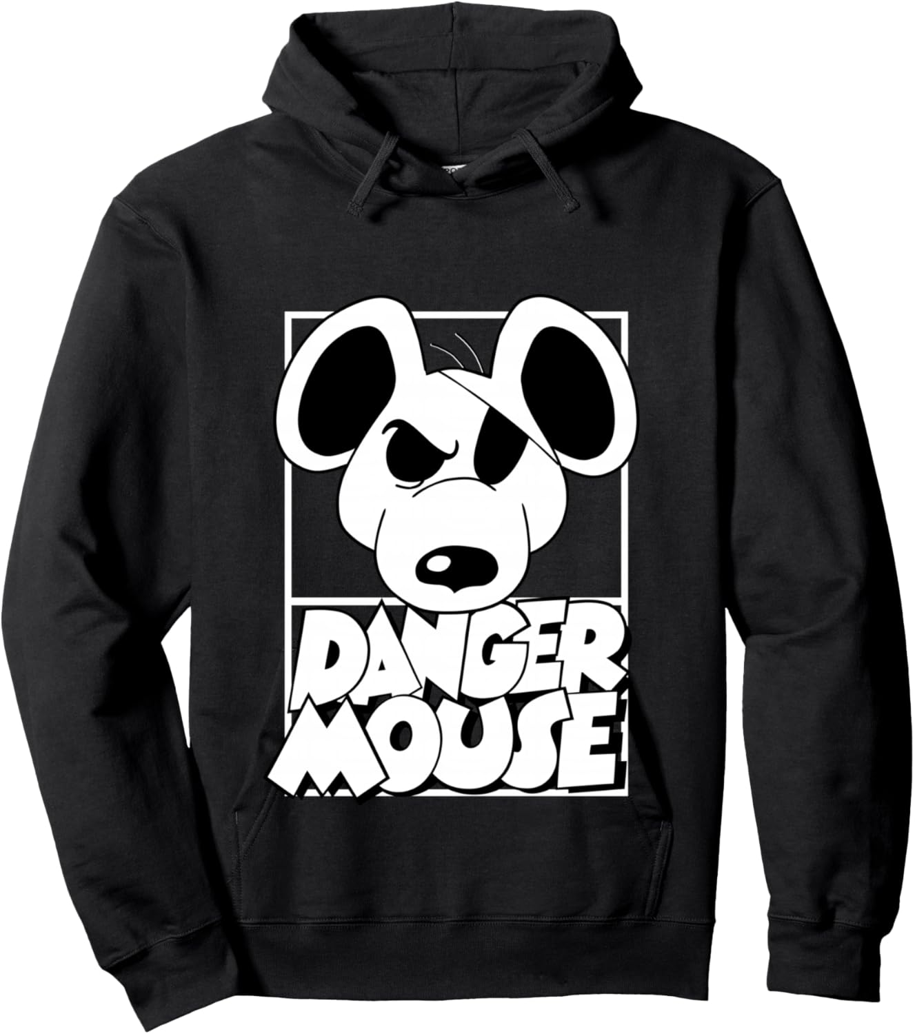 Danger Mouse Eye Patch Hoodie - Hoodie | Black